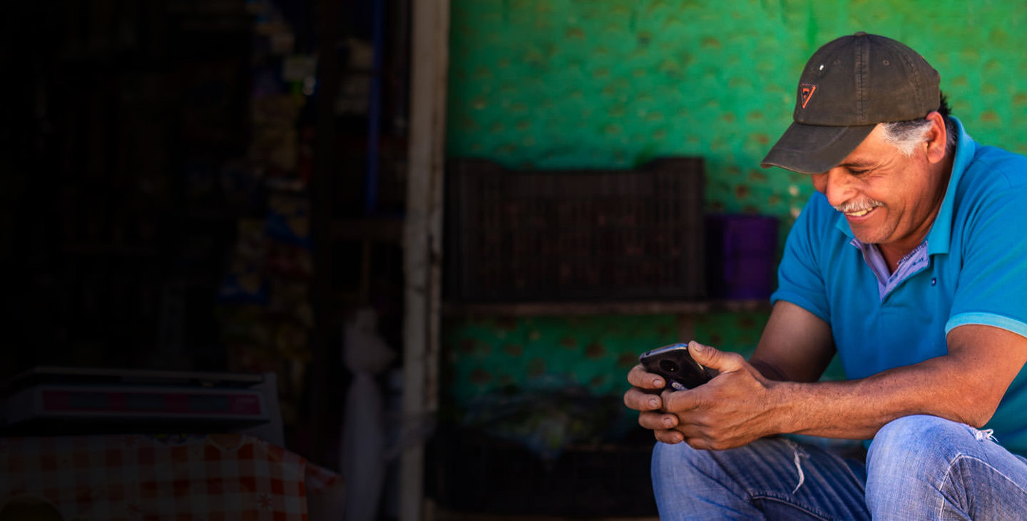 Man on phone