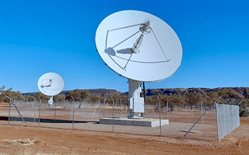 Product image of two ground stations located in Alice Springs, Australia