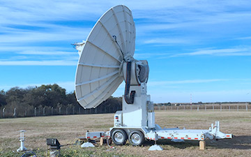 Product image of a mobile ground station located in Cordoba, Argentina