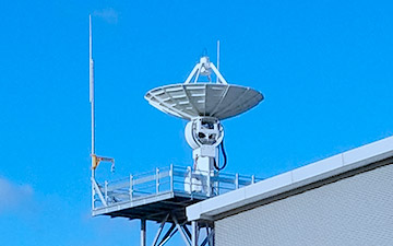 Product image of a ground station on a platform located in Guildford, United Kingdom