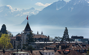 Viasat's European offices in Lausanne, Switzerland, overlooking Lake Geneva