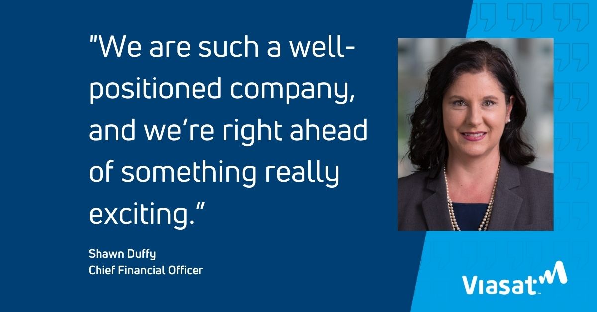 Viasat CFO blends enthusiasm with her work personal life Viasat
