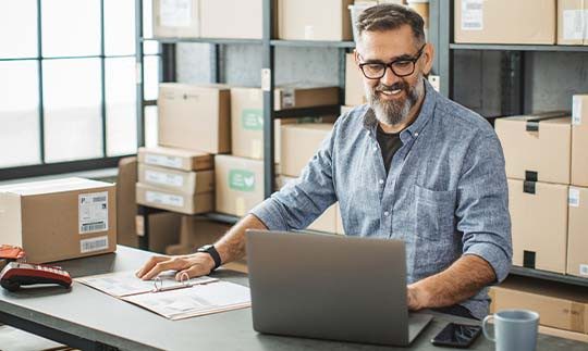 Shipping merchant using Viasat backup internet in warehouse
