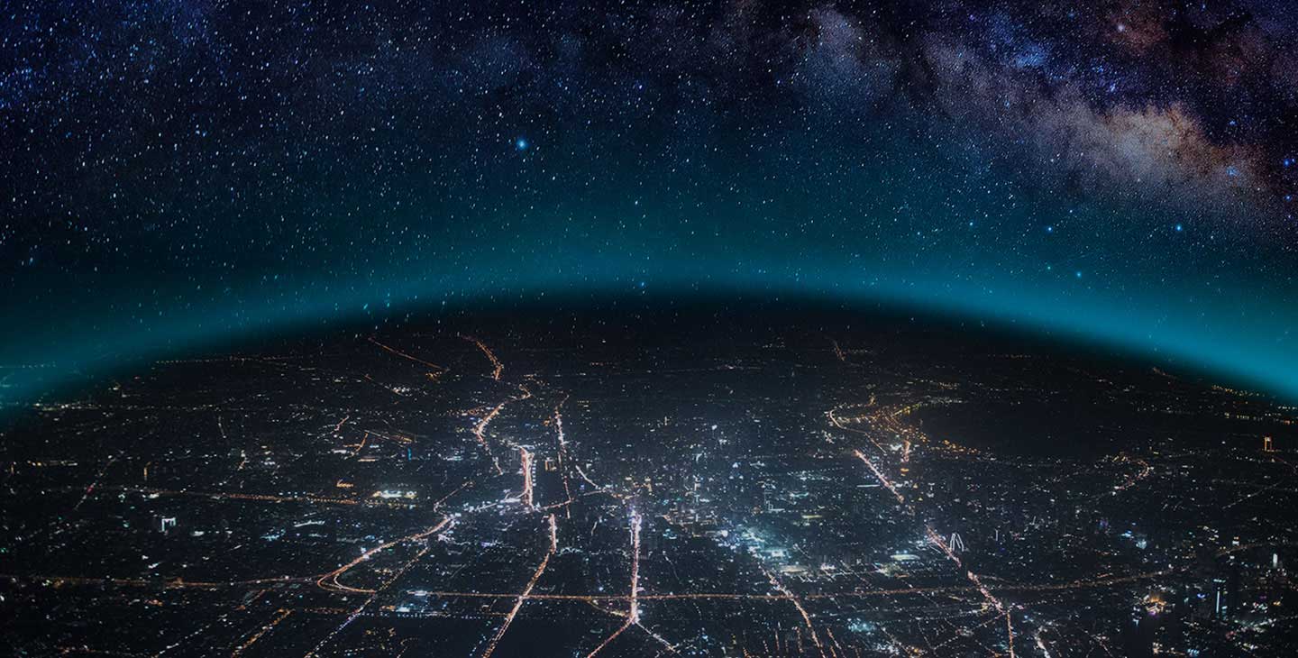 city from space