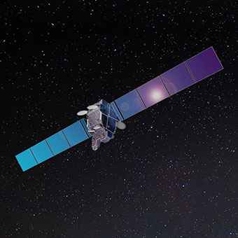 The WildBlue Satellite in space