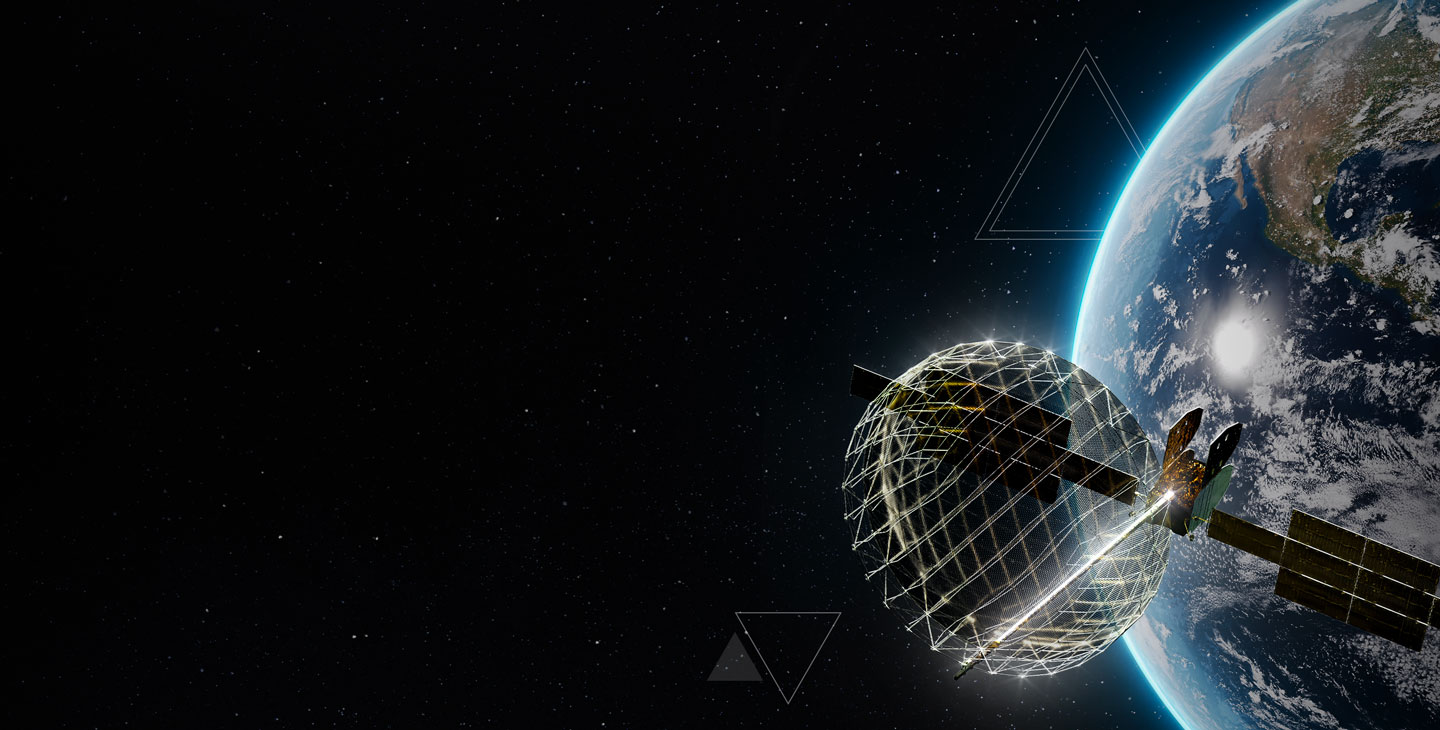 viasat-3 banner image of globe 