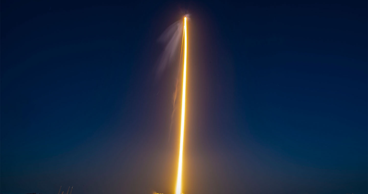 The ViaSat-3 launch from a distance