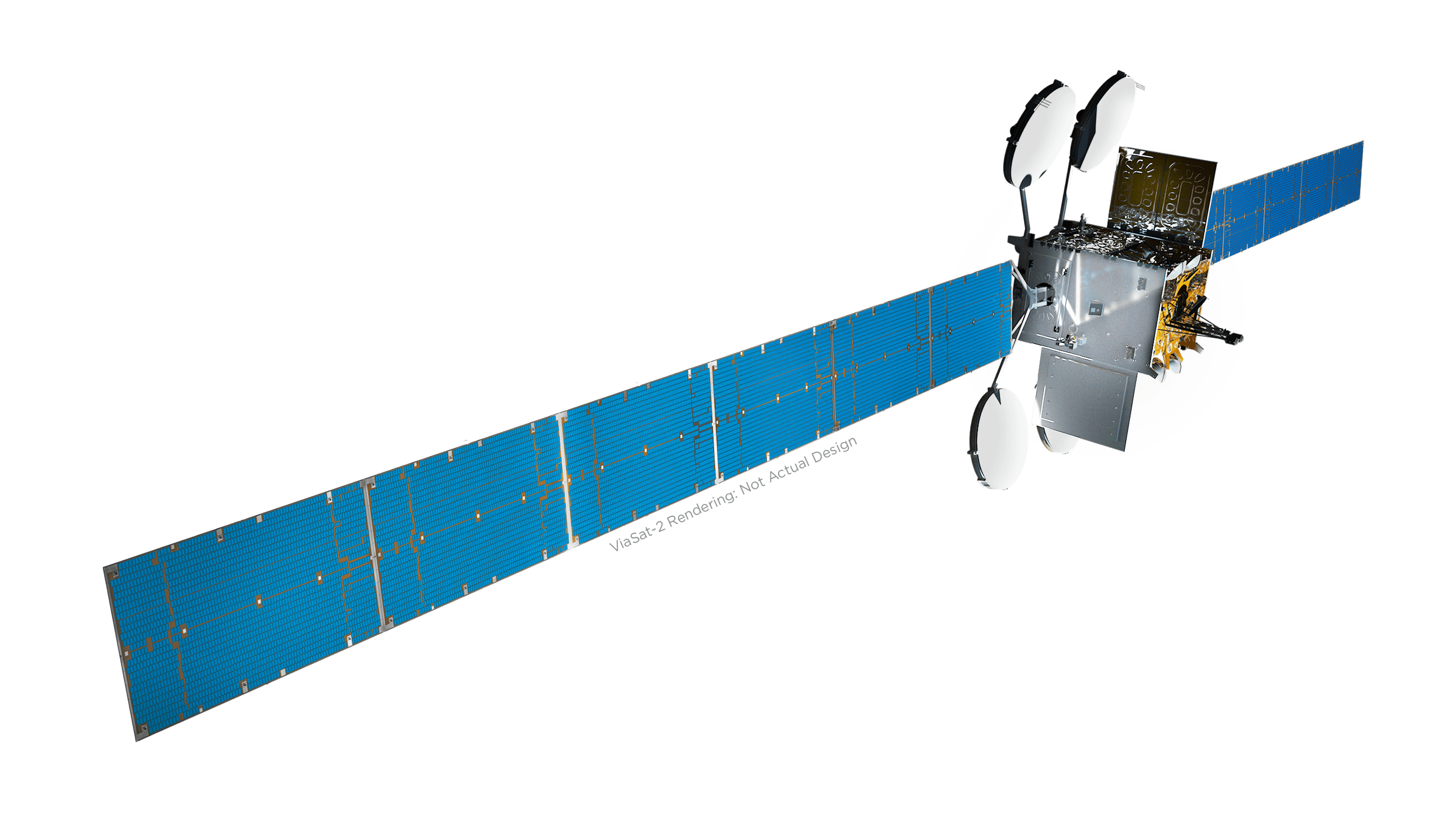 ViaSat-2 Satellite Rendering