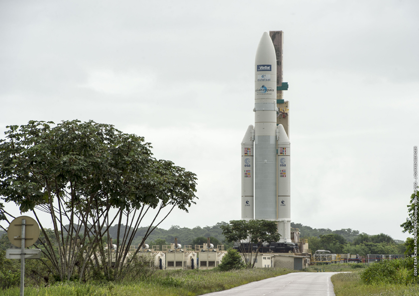ViaSat-2 satellite Transfer to Launchpad