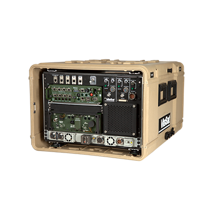 Front right angled view of the Move Out/Jump Off (MOJO) Expeditionary Tactical Gateway