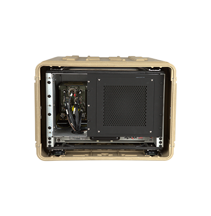Front view of the Move Out/Jump Off (MOJO) Expeditionary Tactical Gateway
