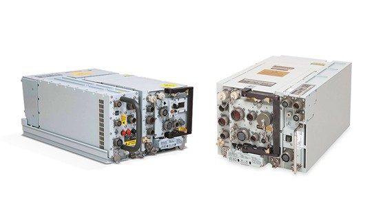 Product images of two MIDS-LVT terminals, backbone of the MIDS Link 16 network