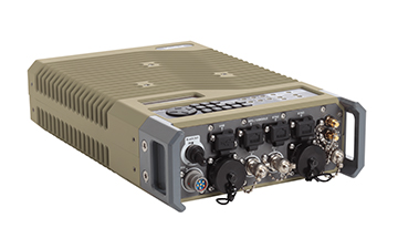 Product image of the Viasat ruggedized CBM-400 modem