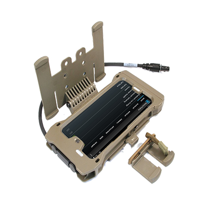 Product image of a tan and black mobile dynamic defense security solution