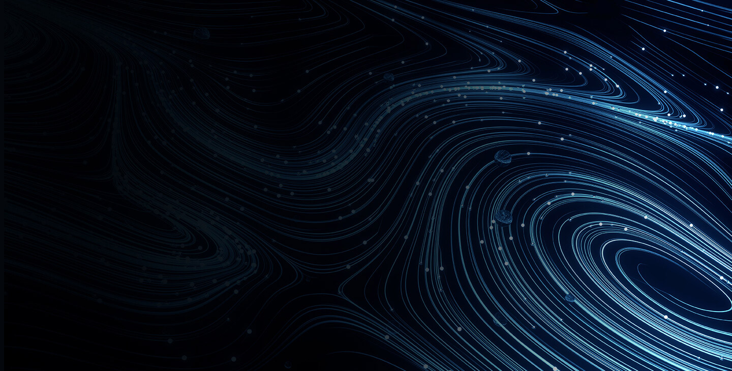 Gradient background graphic of swirling lights