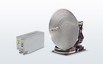 Satellite terminal product image of the GAT-5518, a Ka-band terminal