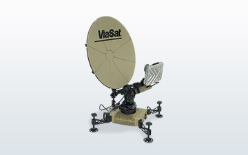 Ground terminal product image of a Viasat branded multi-mission terminal