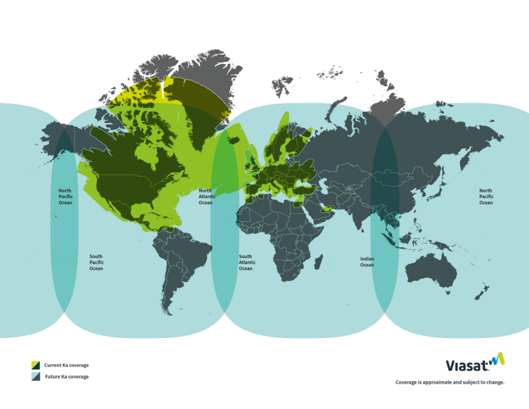 Viasat coverage roadmap