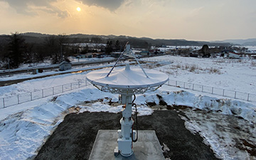 Product image of a ground station located in Obihiro, Japan