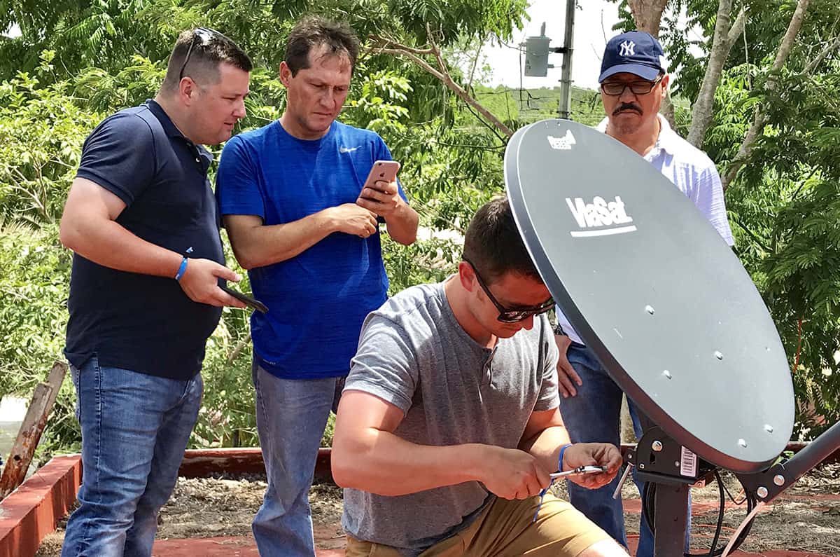 satellite internet installation
