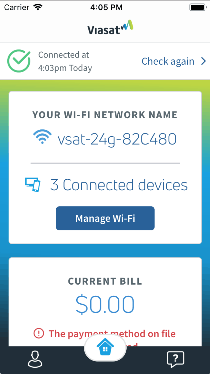 Viasat app update introduces EasyPay, Account History and more