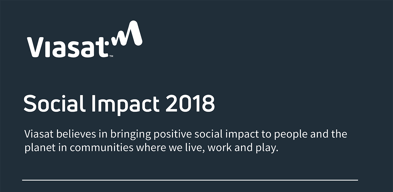 Viasat S Social Impact A Quick Look Infographic Viasat