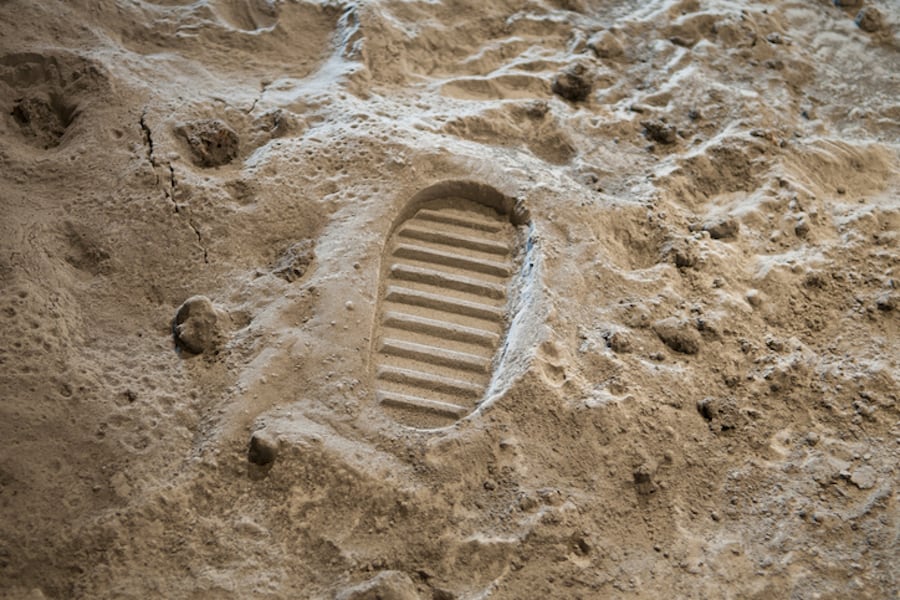 Footprint on the Moon photo