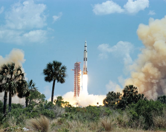 Apollo 16 launch photo